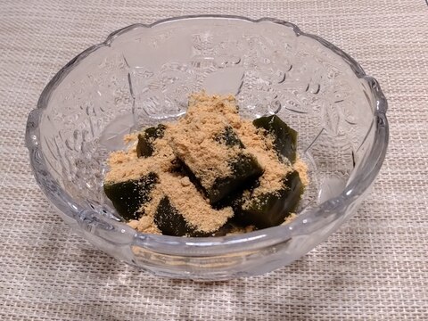 片栗粉と抹茶でわらび餅